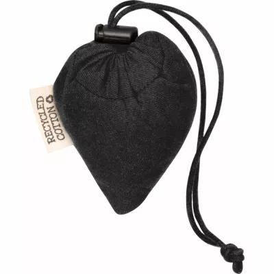 Składana torba z bawełny i poliestru z recyklingu 118 g/m² ANJA - czarny (6526203)