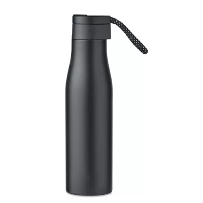 Butelka termiczna z magnetyczną pokrywką 600 ml URSUS - Czarny (MO6376-03)