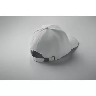 Czapka z daszkiem 6-panelowa 260 g/m² BUFFALO - Bialy (MO1464-06)