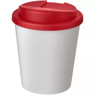 Americano Espresso® 250 ml tumbler with spill-proof lid - Biały-Czerwony (21069902)