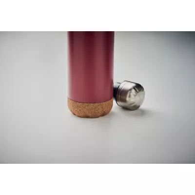 Butelka termiczna z korkową podstawą 500 ml ASPEN CORK - Burgund (MO6313-02)