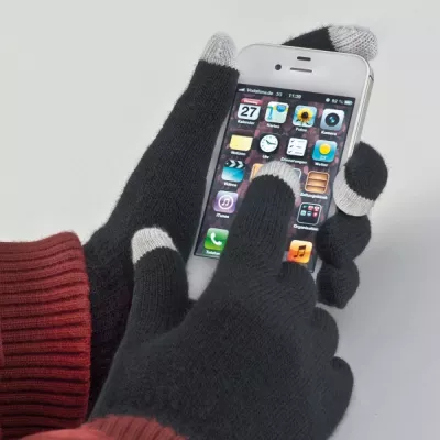 Rękawiczki do smartfona CHAD - czarny (9876503)