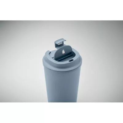 Kubek dwuścienny z PLA 350 ml BEIBAKU - Petrol (MO2310-20)