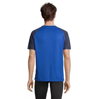 Koszulka sportowa unisex z recyklingu Sol's VORTEX - French Navy/Royal Blue (S04787-ET)