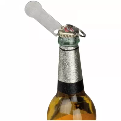 Brelok metalowy otwieracz do butelek STICKIT - szary (158307)