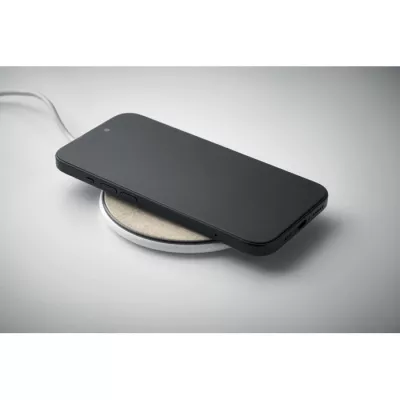 Ładowarka bezprzewodowa 15W z korkiem CORTLESS - Bialy (MO2593-06)