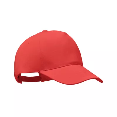 Czapka z daszkiem organiczna 250 g/m² BICCA CAP - Czerwony (MO6432-05)