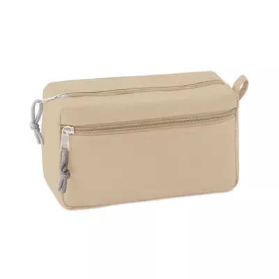 Kosmetyczka z podwójnym zamkiem NEW & SMART - Bezowy (MO9345-13)