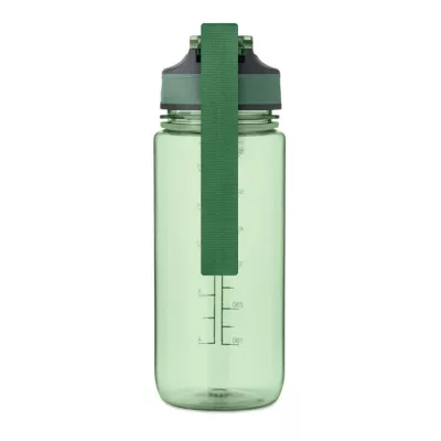Butelka sportowa motywacyjna z RPET 700 ml ENKEL - Przezroczysty Zielony (MO2792-24)