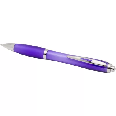 Nash długopis kulkowy z tworzyw sztucznych pochodzących z recyklingu z certyfikatem RCS, z kolorowym korpusem i uchwytem (cza - Fioletowy (10645437)