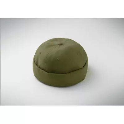 Czapka docker ze szczotkowanej bawełny 260 g/m² DOCK - Zieleń Wojskowa (MO2923-49)
