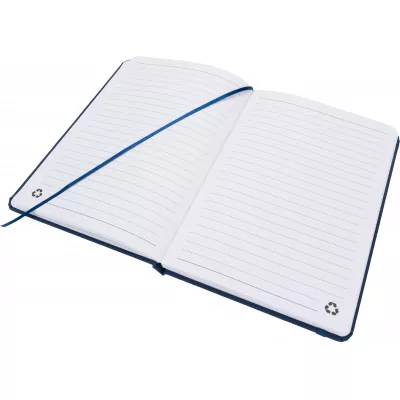 Notatnik A5 w linie z materiałów z recyklingu DOMINIK - granatowy (2526144)