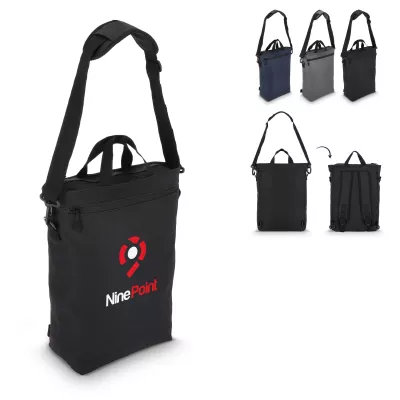 Plecak na laptopa PU Kyiv 28 x 42 x 12,5 cm - czarny (LT95342-N0002)