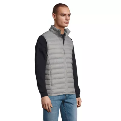 Kamizelka puchowa męska Sol's WILSON BW MEN - Metal Grey (S02889-MG)