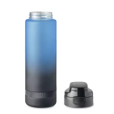 Butelka sportowa z RPET 1000 ml LEVEL - Niebieski (MO2409-04)