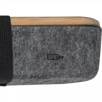 Organizer na biurko z filcu z recyklingu LUISE - ciemnoszary (2385977)