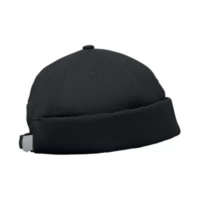 Czapka docker ze szczotkowanej bawełny 260 g/m² DOCK - Czarny (MO2923-03)