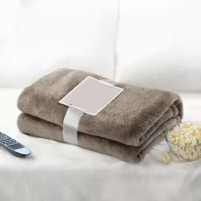 Koc polarowy 120x150 cm 280 g/m² DAVOS - Khaki (MO9088-39)