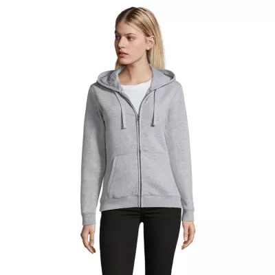 Bluza damska rozpinana 280 g/m² Sol's SPIKE WOMEN - Szary Melanż 2 (S03106-GY)