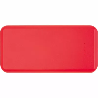 Power bank z ABS z recyklingu 10000 mAh PRESTON - czerwony (3549405)