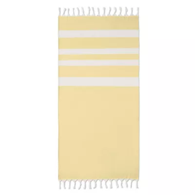 Ręcznik hammam z recyklingu 75x150 cm 140 g/m² AGOURA - Zólty (MO6554-08)