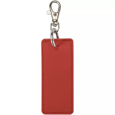 Resi Plus brelok z prostokątną zawieszką z recyklingowanego materiału z certyfikatem GRS - Brick (13014132)