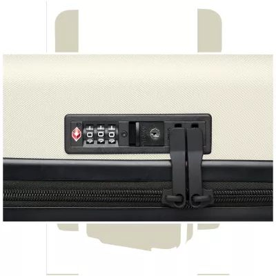 Rover twarda walizka na kółkach z tworzyw sztucznych pochodzących z recyklingu z certyfikatem GRS o wysokości 51 cm i pojemno - Sandstone (13004906)