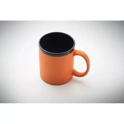 Kubek ceramiczny soft touch 300 ml RUBY - Pomaranczowy (MO2719-10)
