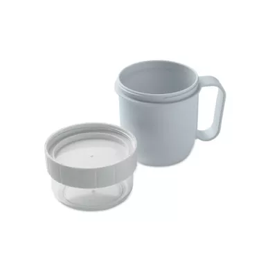 Kubek śniadaniowy z pojemnikiem 450 ml CUP ON GO - Baby Blue (MO2679-66)