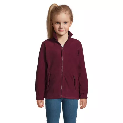 Bluza polarowa dziecięca 300 g/m² Sol's NORTH KIDS - Burgundy (S00589-BG)