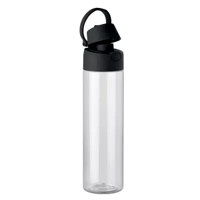 Butelka z RPET ze słomką 2 w 1 700 ml TOIEN KLAR - Czarny (MO2990-03)
