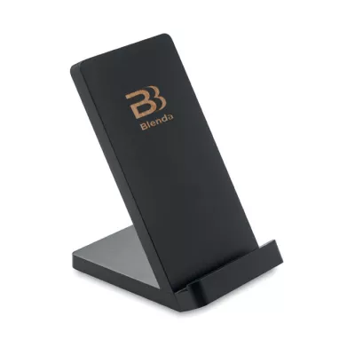 Ładowarka ze stojakiem 15W WIRESTAND - Czarny (MO9692-03)