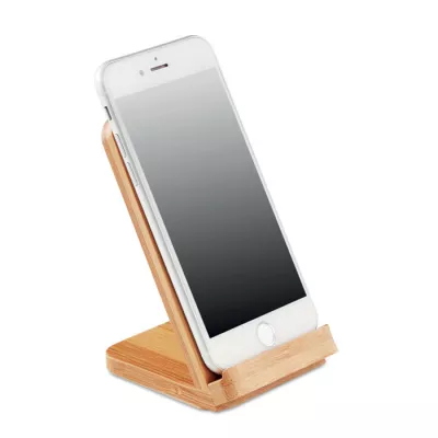 Ładowarka ze stojakiem 15W WIRESTAND - Drewna (MO9692-40)