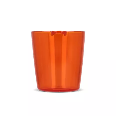 Kieliszek festiwalowy ze smyczą - pomarańczowy transparentny (LT90870-N0426)