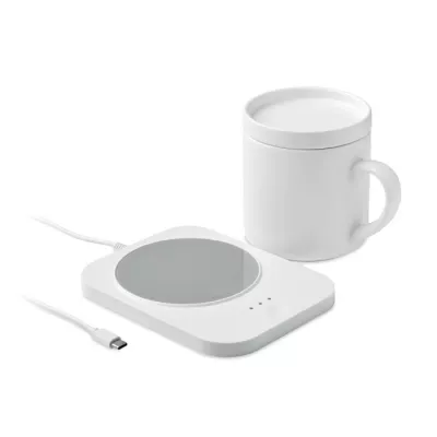 Podgrzewacz do kubka z ładowarką 15W i kubkiem SIROTER - Bialy (MO2726-06)
