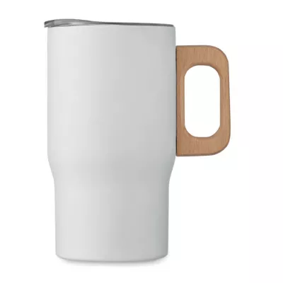 Kubek termiczny ze stali z recyklingu 350 ml TUMBOO - Bialy (MO2499-06)