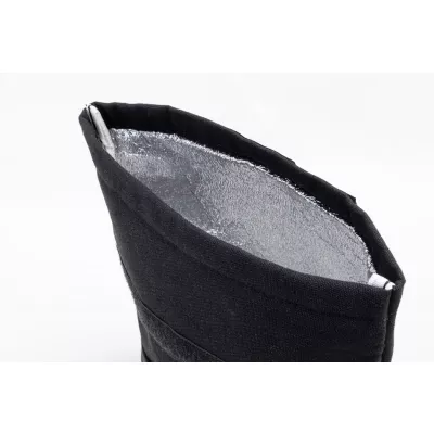 Rekan Cool torba termiczna z recyklingowanego płótna - czarny (AP800122-10)