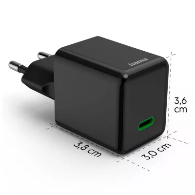 Ładowarka ścienna 45W Hama Supermini - czarny (VH020-03)