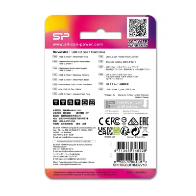 Pendrive Marvel M02, 16GB 3.2 Silicon Power - niebieski (EG832404 64GB)