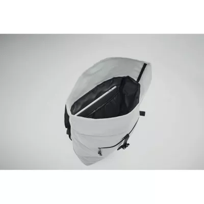 Plecak rolltop na laptop 15" z poliestru 600D IREA - Bialy (MO2170-06)
