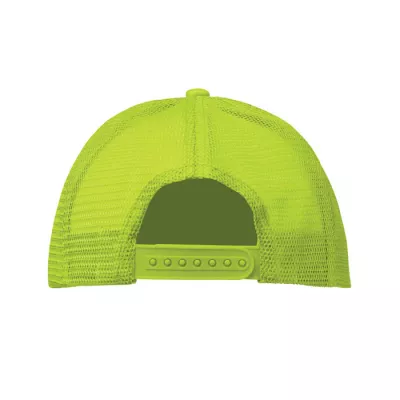 Czapka trucker 5-panelowa 150 g/m² BUBBLE - Biały/Neonowy Żółty (MO2269-84)