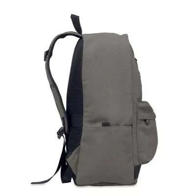 Plecak na laptop 15" z recyklingu 450 g/m² LEIRUR - Kamienny Szary (MO2391-15)
