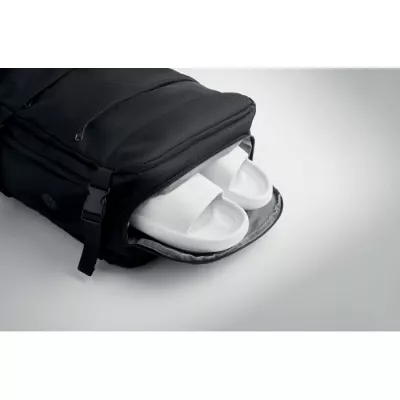Plecak kabinowy z RPET na laptop 15" FLYHIGH - Czarny (MO2784-03)