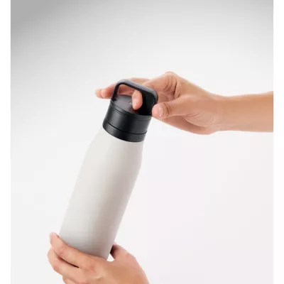 Butelka termiczna ze stali z recyklingu 500 ml EMPIRE - Bialy (MO3176-06)