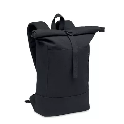 Plecak rolltop na laptop 15" 340 g/m² KOPER ROLL - Czarny (MO2400-03)
