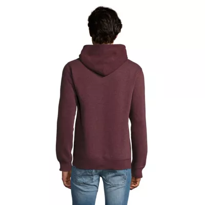 Bluza męska z kapturem 280 g/m² Sol's SPENCER - Melanż Czerwonobrunatny (S02991-HX)