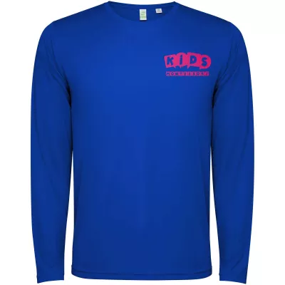 Estoril long sleeve kids t-shirt - Błękit królewski (K0432-ROYAL)
