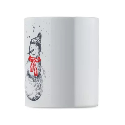 Kubek ceramiczny świąteczny 300 ml FESTIMUG - Czarny/Czerwony (CX1571-83)