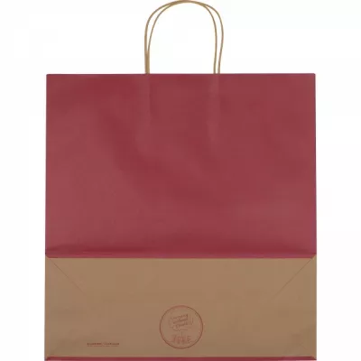 Torba papierowa duża 120 g/m2 GUS - bordowy (6181702)