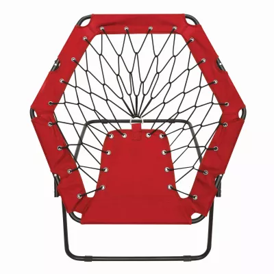 Krzesło bungee CHILL OUT - czarny, czerwony (56-0603519)